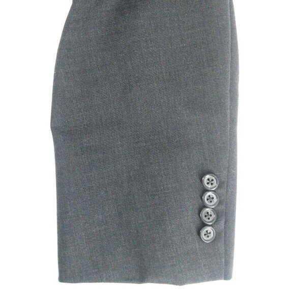 Brooks Brothers Brooksease Blazer Gray Wool Three Button Mens 45R - Picture 6 of 9